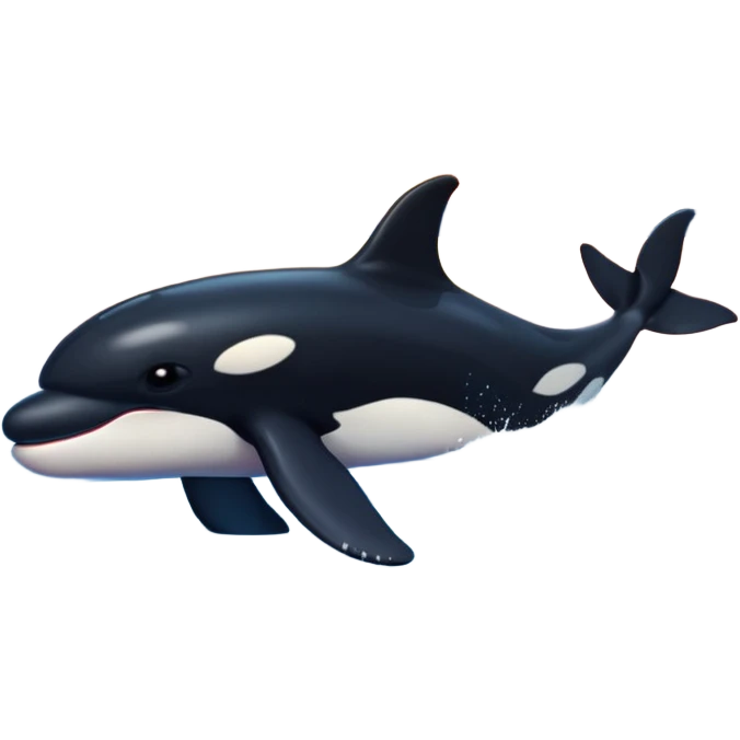 killer whale with Alaskan sunset emoji