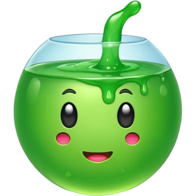 Slime petit en sphère emoji
