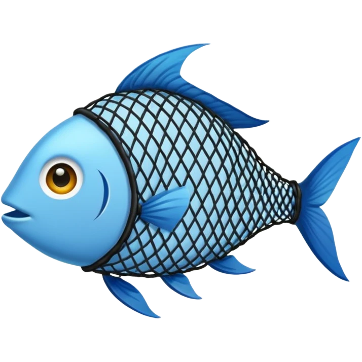 Fish net without fish in it emoji