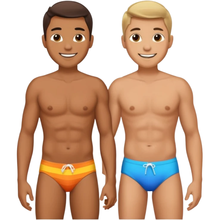 a gay couple on the beach emoji