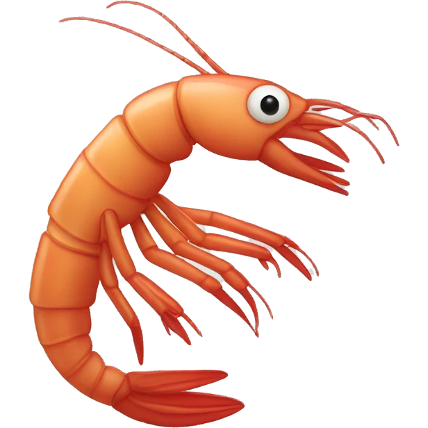 Shrimp dancing emoji