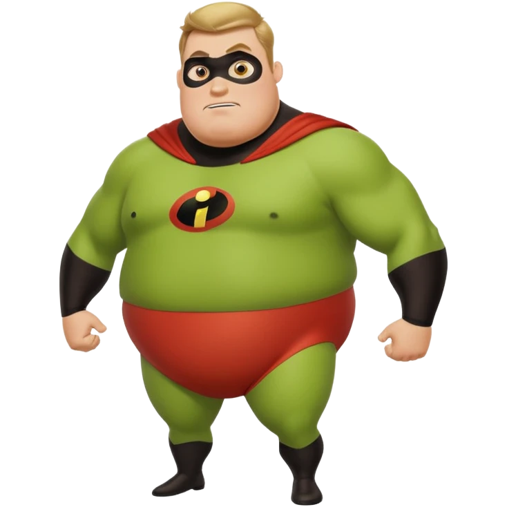 green fat mr incredible farting  emoji