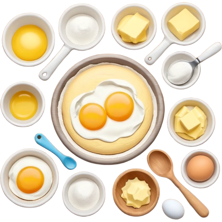 aethetic baking ingredients emoji