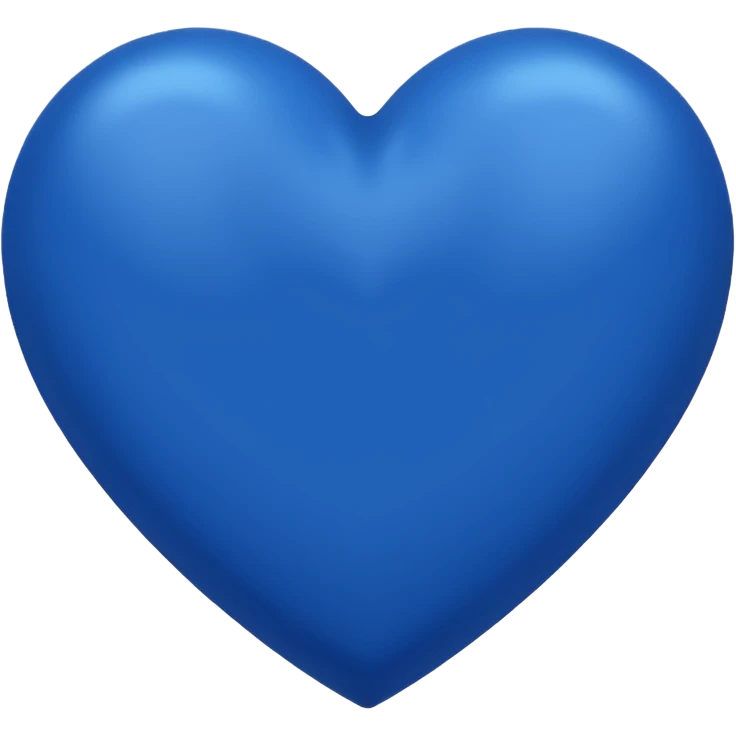 blue (royal blue shade) heart emoji