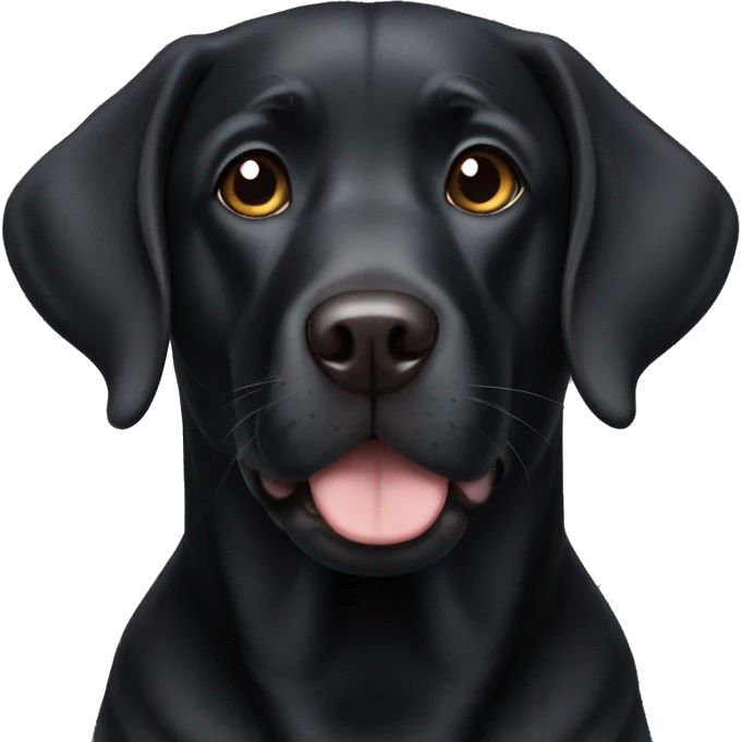 Black Labrador  emoji