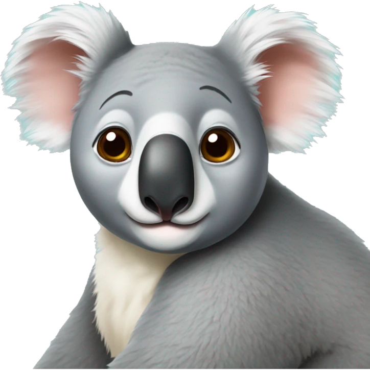 sharp jawline koala emoji