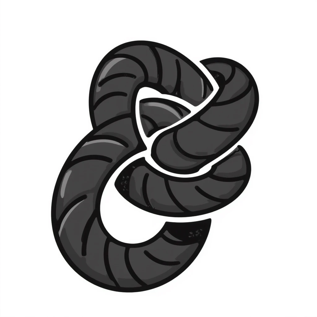hand-drawn knot emoji