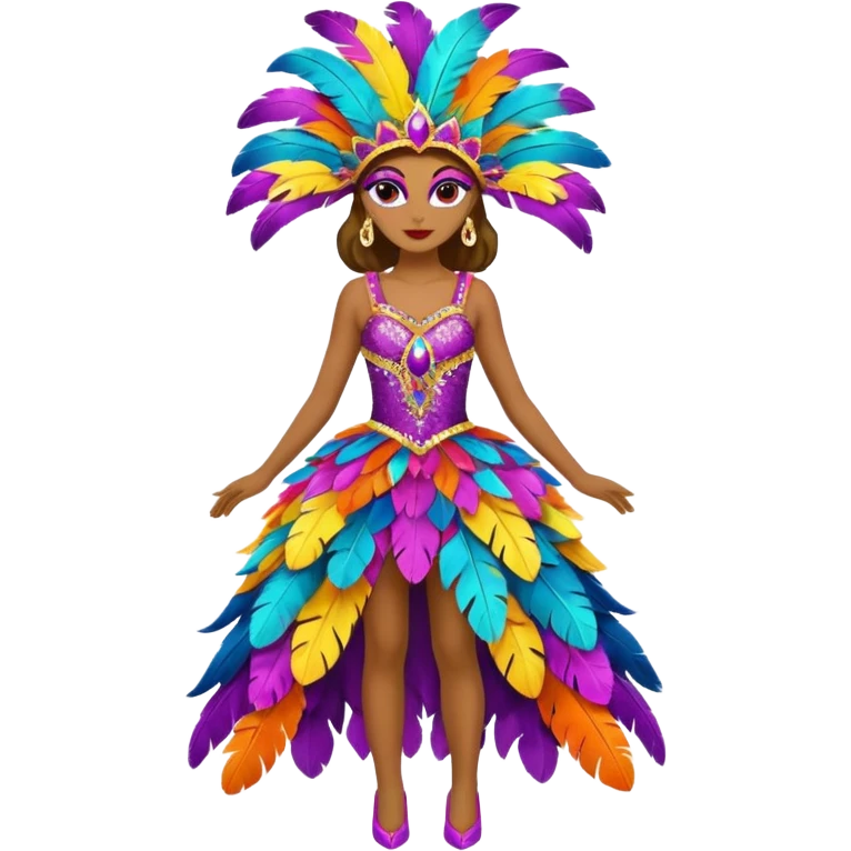 carnival costume,colorfull dress emoji
