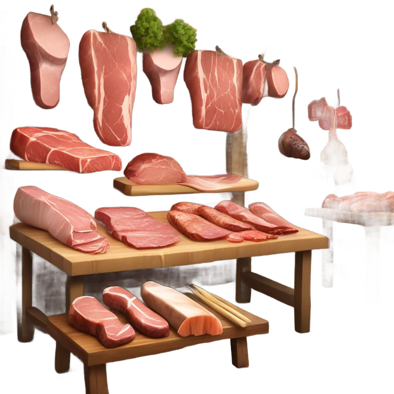 Meat village  emoji