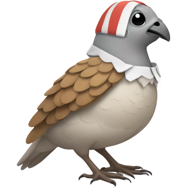 quail bandaged emoji