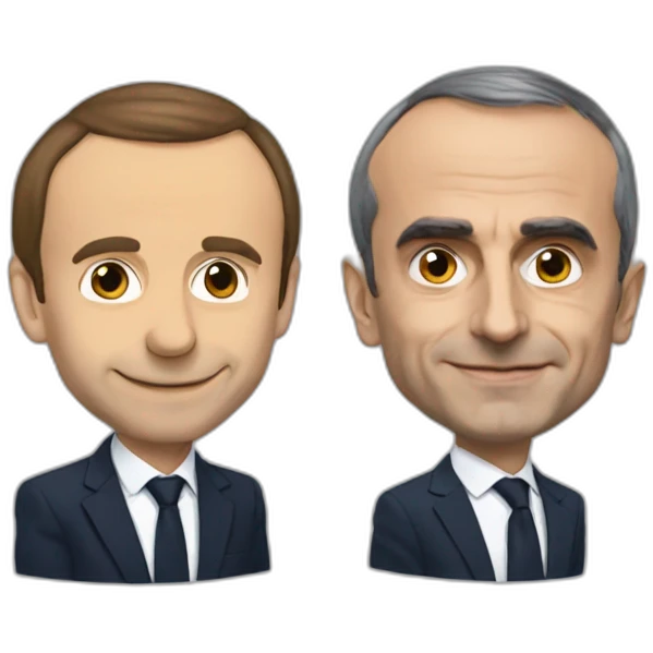 Macron qui se bat avec Zemmour emoji