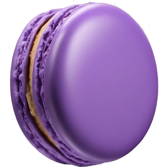 Realistic purple macaron isolated emoji
