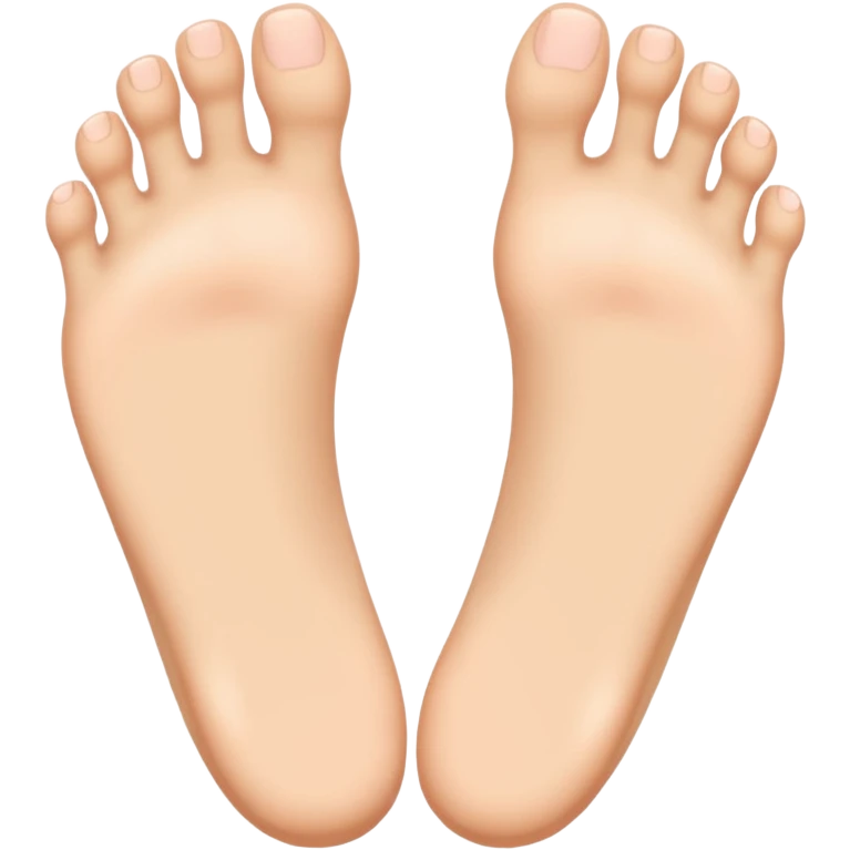 two feet, one slightly in front of the other, emoji style emoji