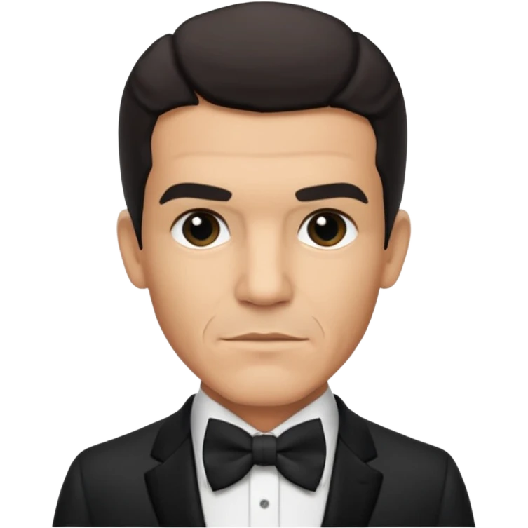 Antonio Banderas with suit with bow tie emoji