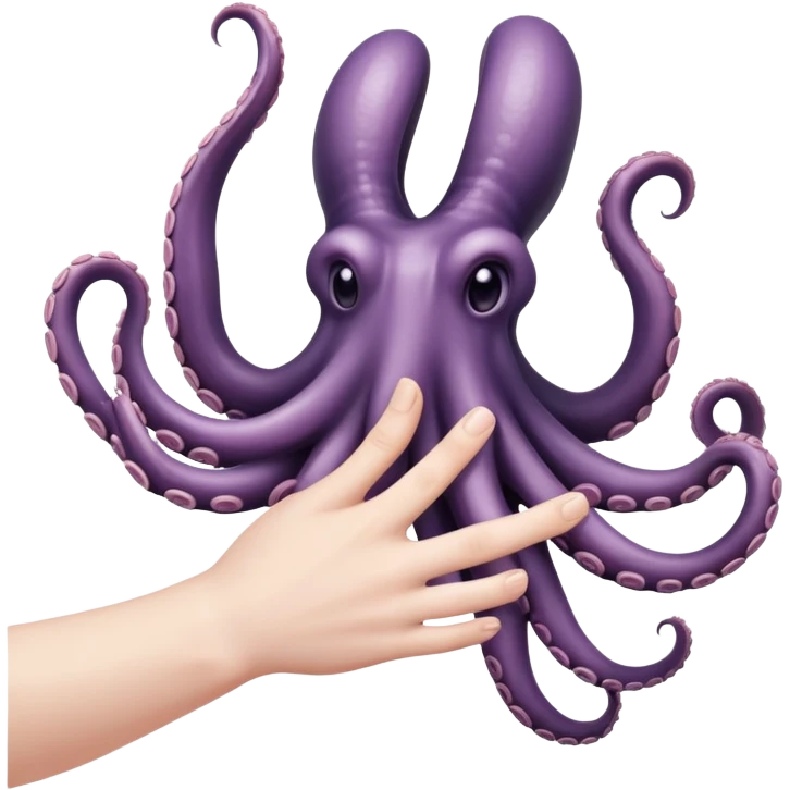 hand with tentacles instead of fingers emoji