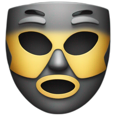 Maske mit Reißverschluss emoji