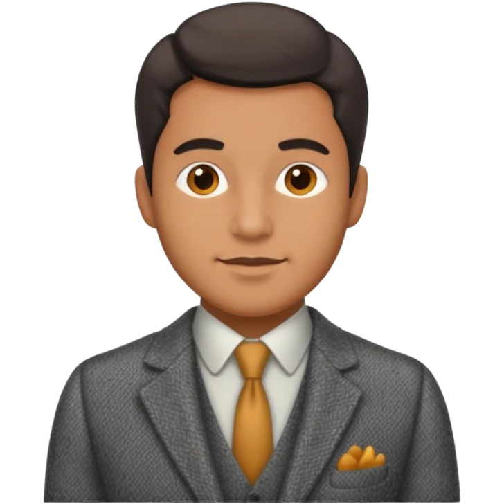 Old british vibe suit man emoji