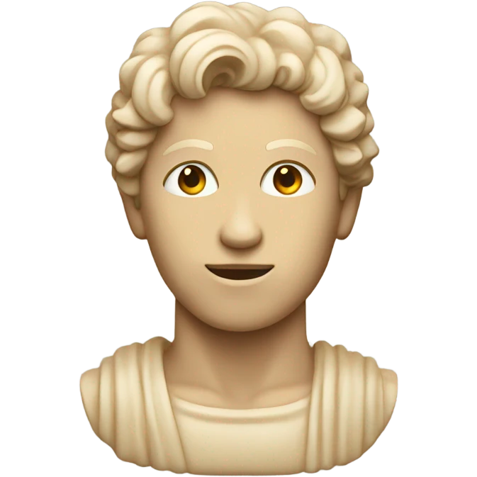 beige statue of david emoji