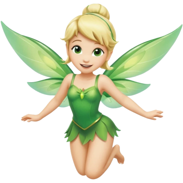 tinkerbell flying emoji