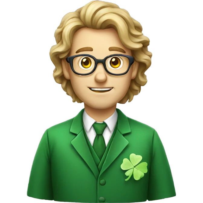 irish scientist studying emoji