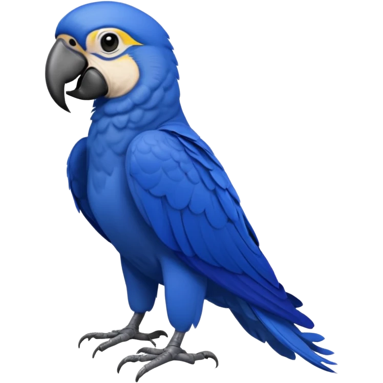 Hyacinth Macaw, full body emoji