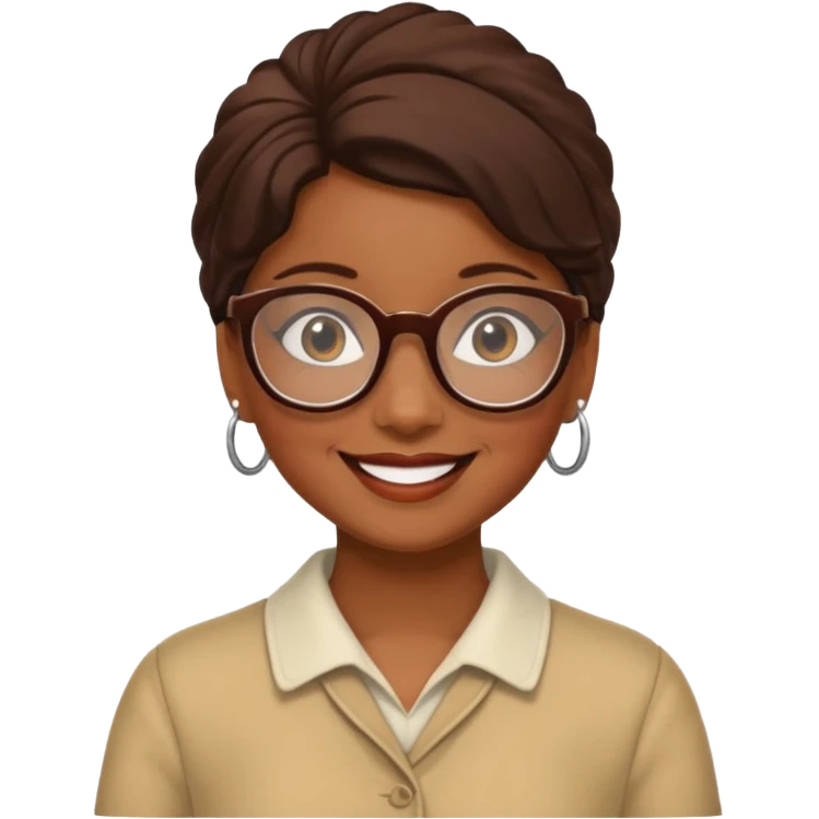 Mirabel with glasses  from the Encanto Movie emoji