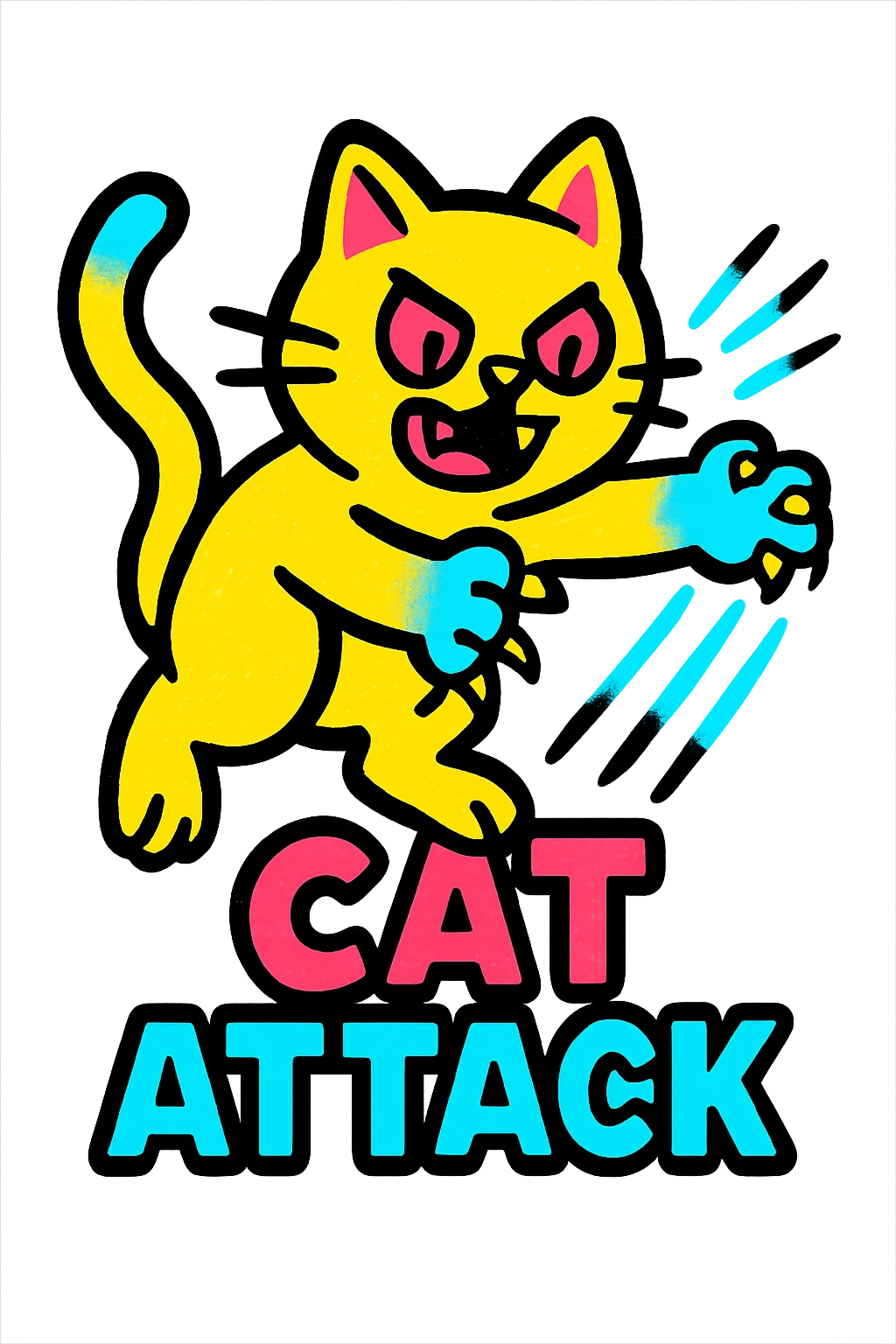 cat attack emoji