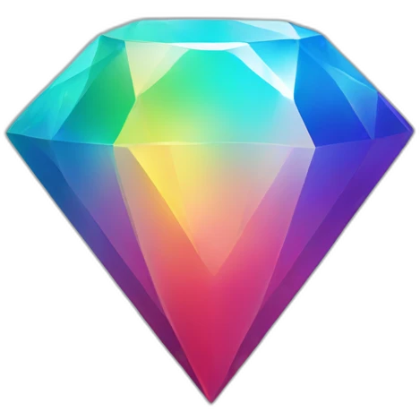 Rainbow diamond emoji