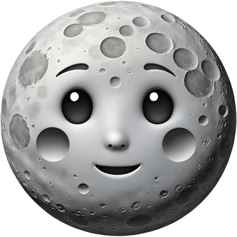 waning gibbous realistic moon emoji