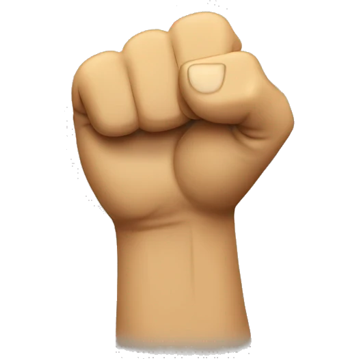 happy emoji pumping fist emoji