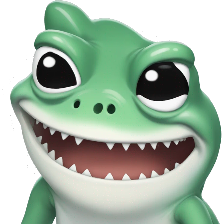 pepe the frog with shark outfit emoji