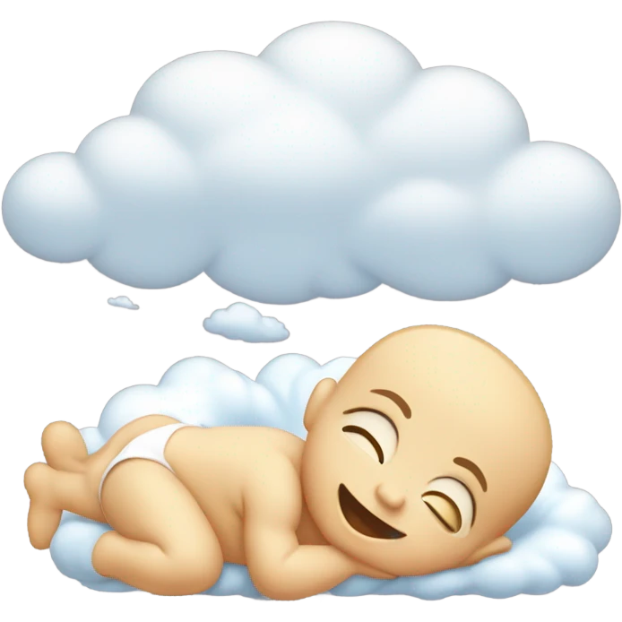 Farting baby emoji
