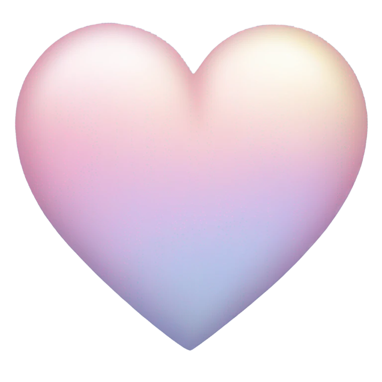 Pastel heart emoji