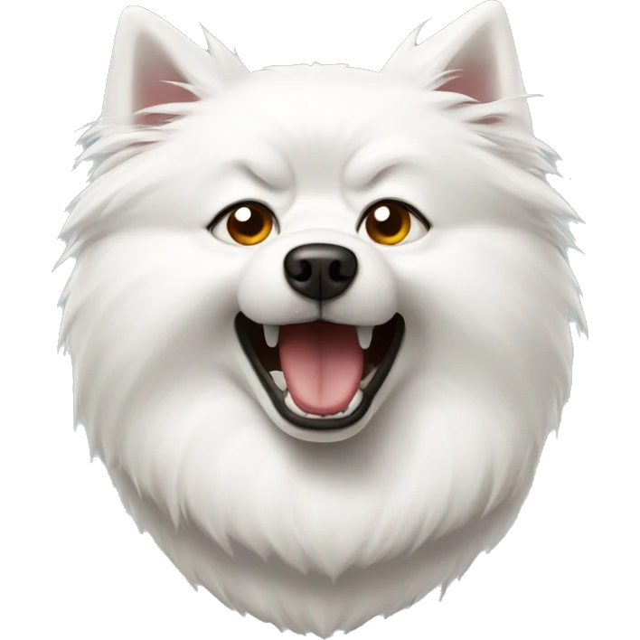 japanese spitz dog angry emoji