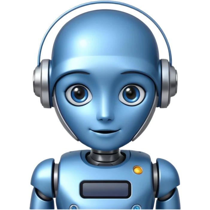 Cute Robot assistant emoji