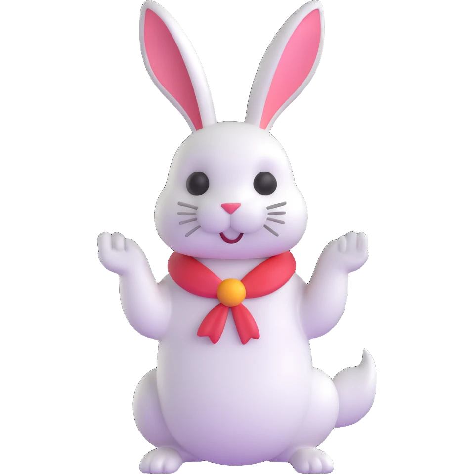 White Rabbit from Alice in Wonderland emoji