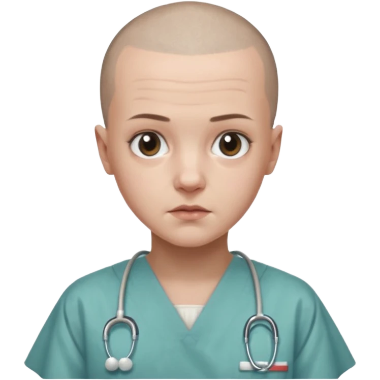 Eleven from stranger things emoji