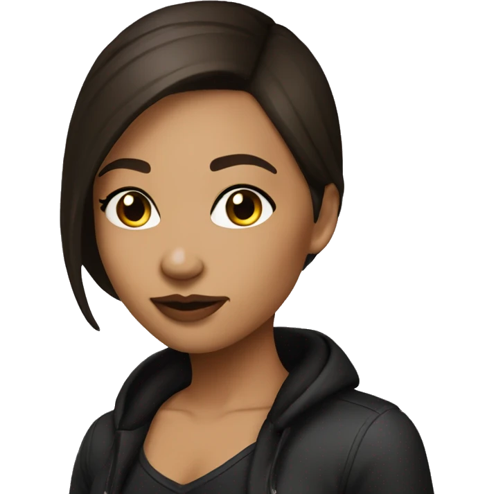 Girl brunette nightclub emoji