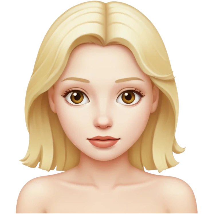 Naked blond woman  emoji