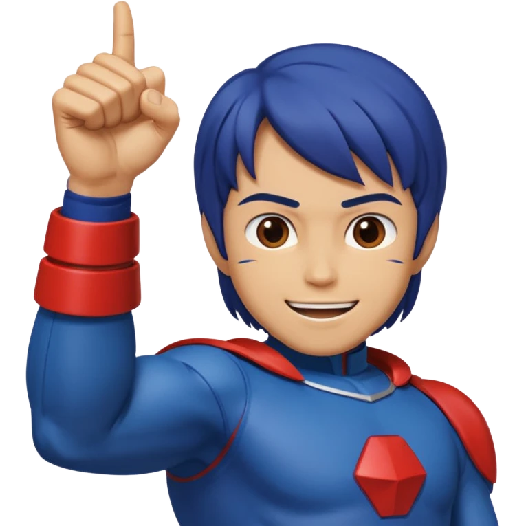 Mark from "Battle of the Planets" doing fist pump. emoji