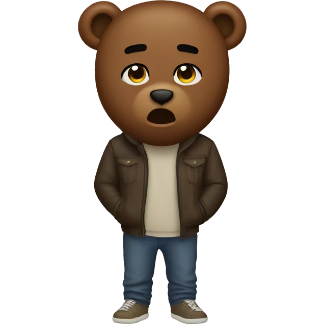 kanye west bear emoji