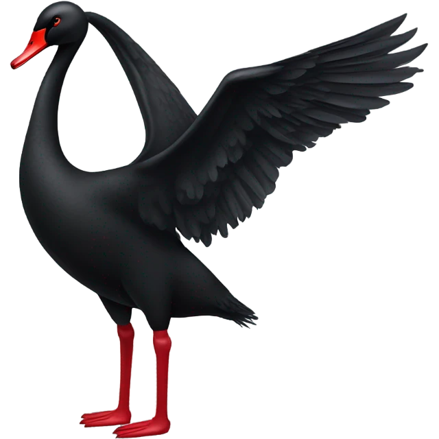 Black swan emoji