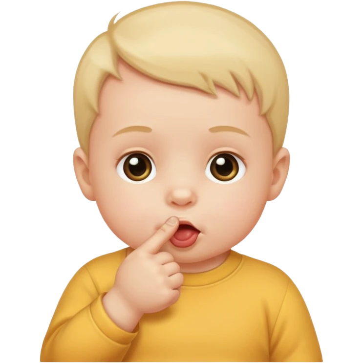 Baby sucking thumb emoji