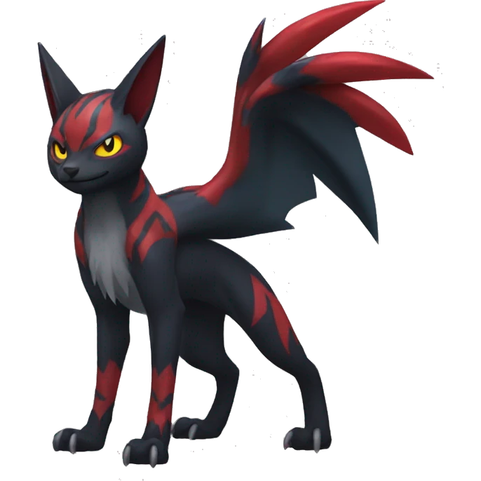 Nargacuga-Litten-Zoroark full body emoji