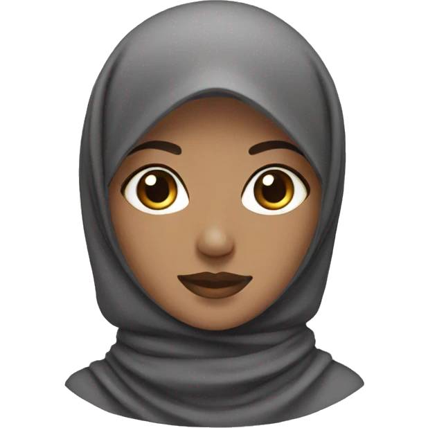 hijab with darker eyes emoji