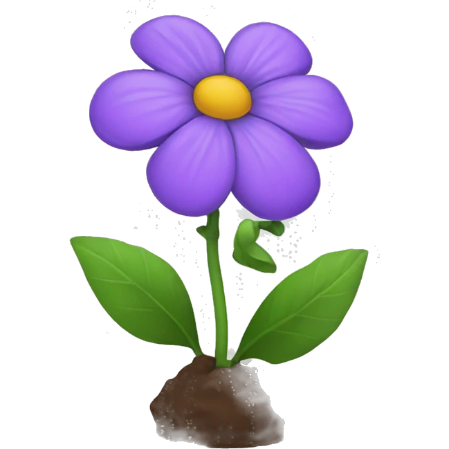 Purple flower emoji