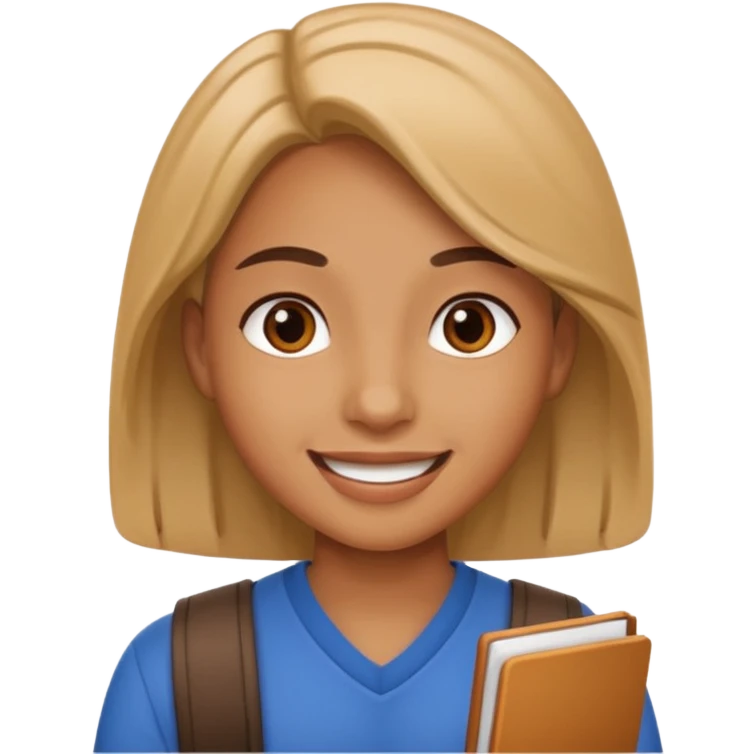 student talking emoji