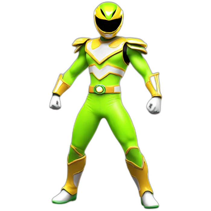 neon power ranger full body emoji