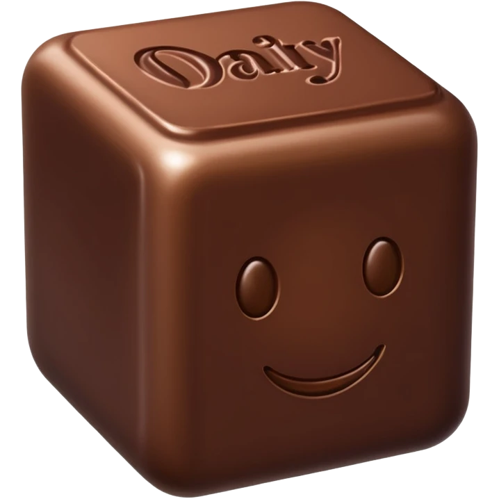 Dairy milk chocolate  emoji