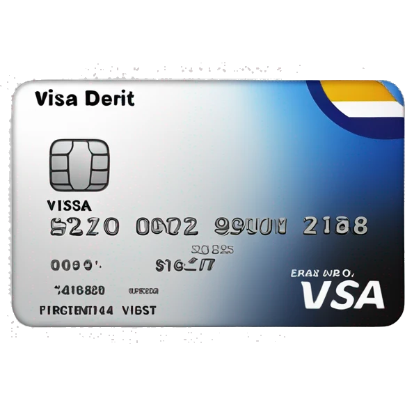 visa debit card black emoji
